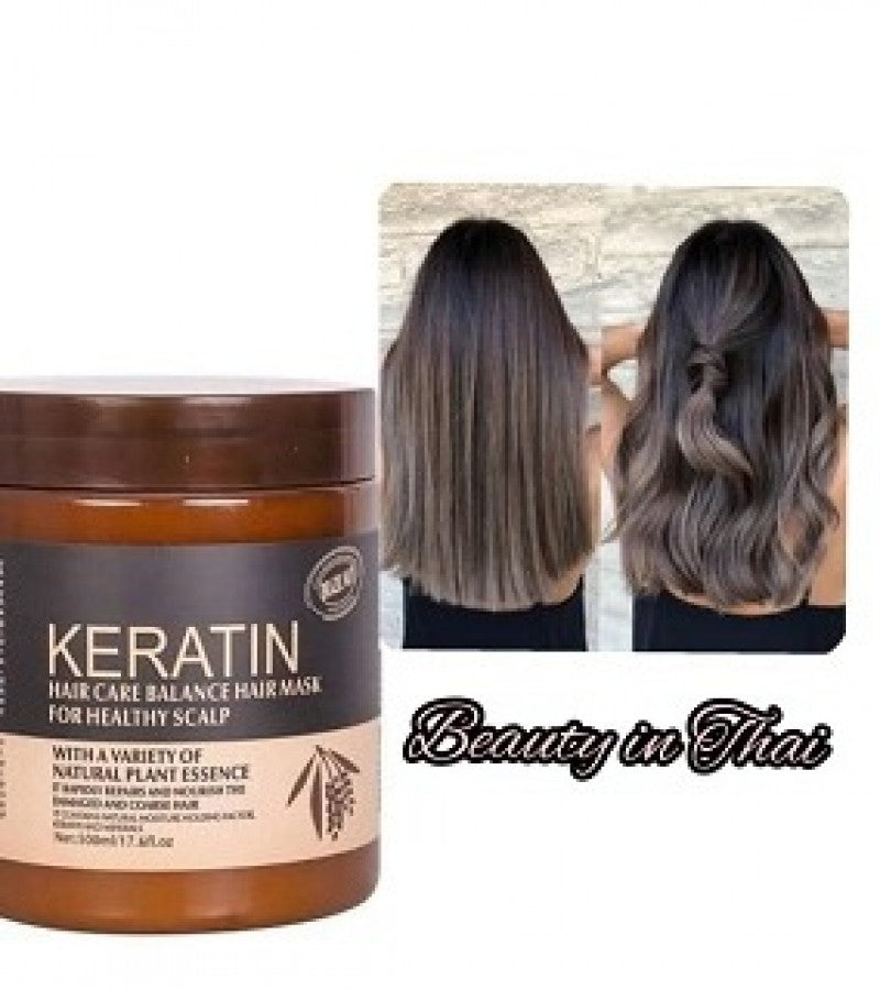 Keratin Hair Care Mask Keratin Hair Treatment for Healthy Scalp Smooth Shiny Frizz Free Hair – 500 ml