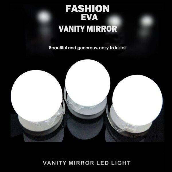 LED Vanity Mirror Lights Hollywood Style for Makeup Dressing Table