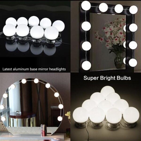 LED Vanity Mirror Lights Hollywood Style for Makeup Dressing Table